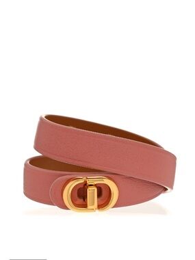 CHRISTIAN DIOR Calfskin 30 Montaigne Double Bracelet M Pink